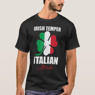Gezegde Irish Temper italiaanse Attitude for Irish T-shirt