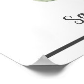 Gezegde Ja, bruid & bruidegom, aangepaste trouwfot Poster (Hoek)