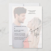 Gezegde Ja Paar Photo Beach Weddenschap Kaart (Voorkant)