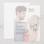 Gezegde Ja Paar Photo Beach Weddenschap Kaart (Voorkant / Achterkant)