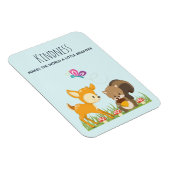 Gezegde met Cute Woodland Creats Magneet (Rechterzijde)