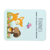 Gezegde met Cute Woodland Creats Magneet (Horizontaal)