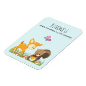 Gezegde met Cute Woodland Creats Magneet (Linkerzijde)