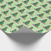 Gezegde met de Oude Kerstboom Cadeaupapier (Hoek)