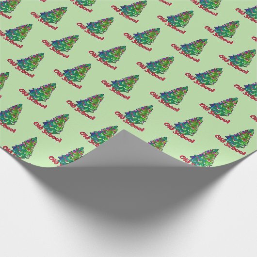 Gezegde met de Oude Kerstboom Cadeaupapier (Hoek)