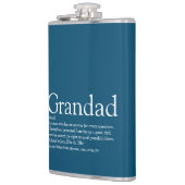 Gezegde met Grandad Definition Blauw Heupfles (Links)