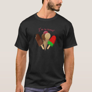 gezegde met ijs voor zomerliefde t-shirt