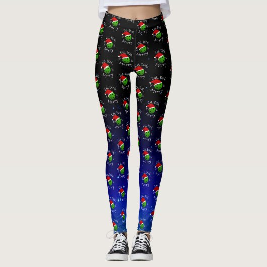 Gezegde met kerstbal leggings (Voorkant)