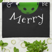 Gezegde met kerstbal theedoek (Gevouwen)