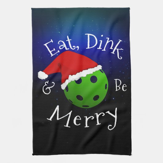 Gezegde met kerstbal theedoek (Verticaal)