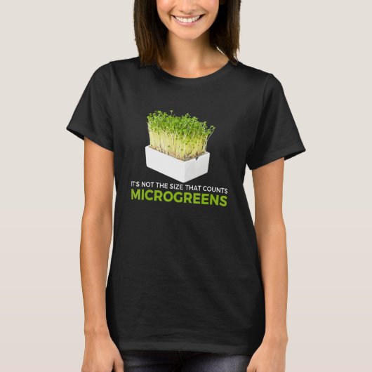 Gezegde Microgreen Farmer Gardening T-shirt (Voorkant)