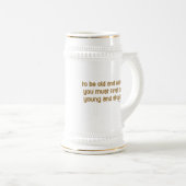 Gezegde Old and Wise Funny Bierpul (Voorkant rechts)