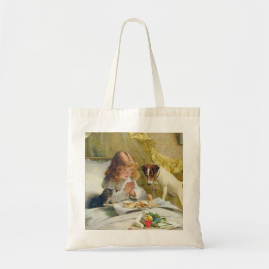 Gezegde Onze gebeden Suspensie Charles Burton Barb Tote Bag (Voorkant)