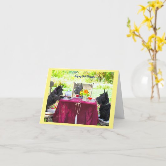 Gezegde onze Kaart van gebeden (Gele Bloem)