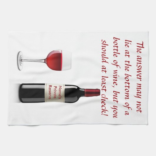 Gezegde op keukenhanddoek (Horizontaal)