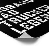  Gezegde Pap Trucker Poster (Hoek)