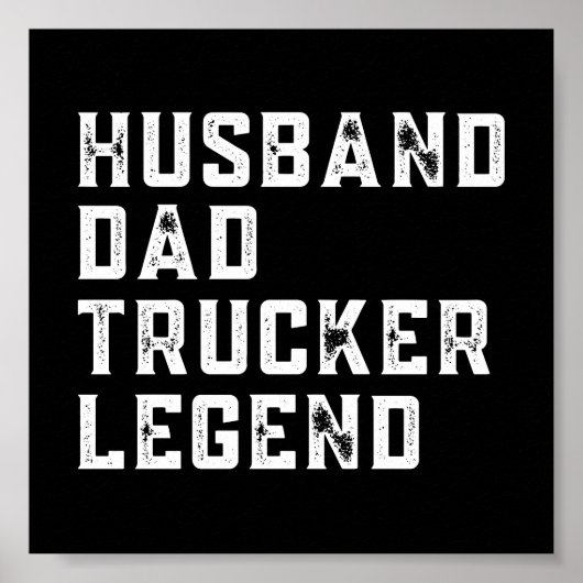  Gezegde Pap Trucker Poster (Voorkant)