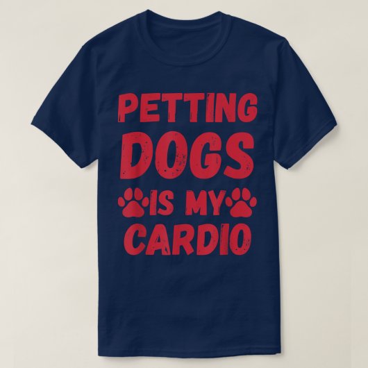 Gezegde Petting Dogs, eigenaar van Funny Dog T-shirt (Design voorkant)
