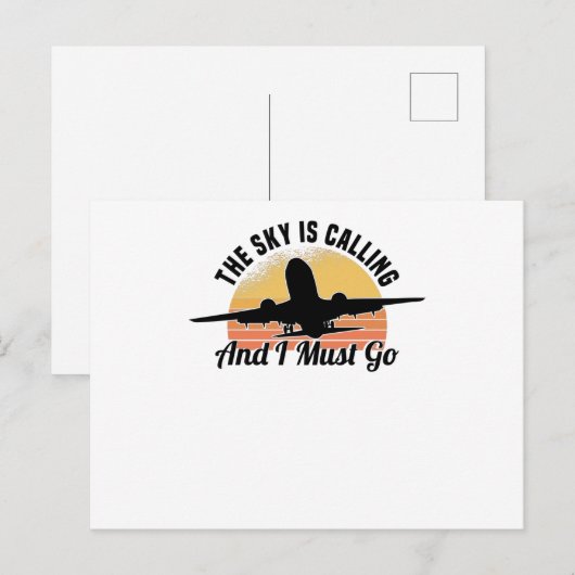 Gezegde piloot van de vliegtuigmotor Hobbypilot Briefkaart (Voorkant / Achterkant)