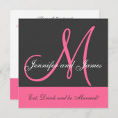 Gezegde Pink Grey Kaart (Voorkant / Achterkant)