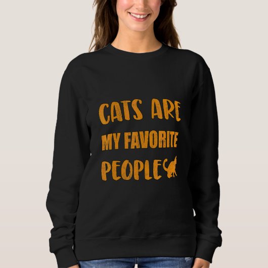 Gezegde Prefere Cats Cat Cat Owner Cool Trui (Voorkant)
