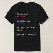 Gezegde Programmeringsinformatiker T-shirt (Design voorkant)