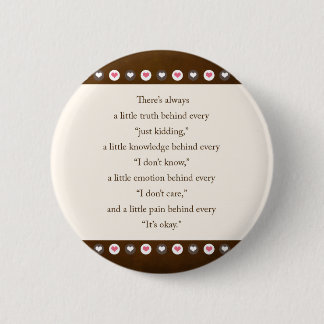 gezegde ronde button 5,7 cm