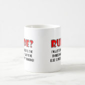 Gezegde Rude Dingen Funny Mug Koffiemok (Center)