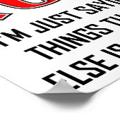 Gezegde Rude Dingen Funny Poster (Hoek)