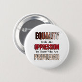 Gezegde tegen racisme en rassengelijkheid ronde button 5,7 cm (Voorkant /achterkant)