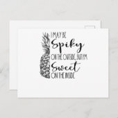 Gezegde Tropische Hawaii Holiday Pineappel Summer Briefkaart (Voorkant / Achterkant)