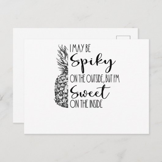 Gezegde Tropische Hawaii Holiday Pineappel Summer Briefkaart (Voorkant / Achterkant)