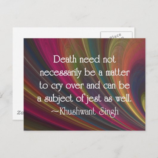 Gezegde Vaarwel met Humor en Jest Briefkaart (Voorkant / Achterkant)