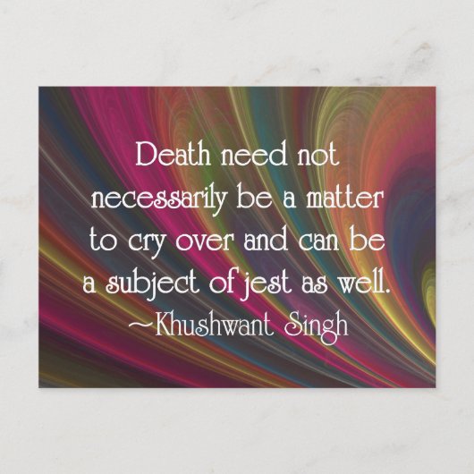 Gezegde Vaarwel met Humor en Jest Briefkaart (Voorkant)