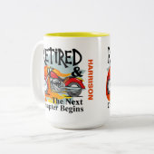 Gezegde van afkoopfondsen Funny Bikers Tweekleurige Koffiemok (Voorkant links)