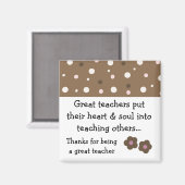 Gezegde van de grote leraar magneet (Voorkant / Achterkant)