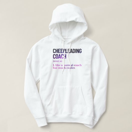 Gezegde van de voorcoach grappig hoodie (Design voorkant)
