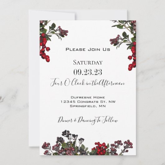 Gezegde van de winter met tweestrijd vernieuwing kaart (Achterkant)