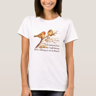 Gezegde van de zuster met de Humor van Cute Birds T-shirt