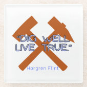 Gezegde van Hearthstone - Onderzetter van glas Glazen Onderzetter (Voorkant)