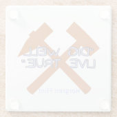 Gezegde van Hearthstone - Onderzetter van glas Glazen Onderzetter (Achterkant)