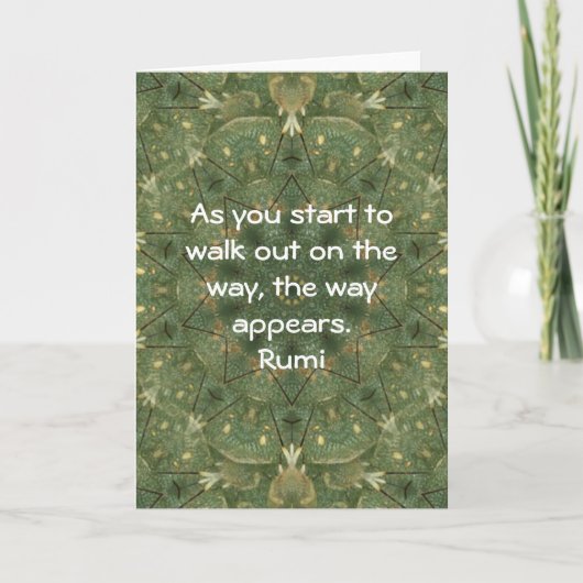 Gezegde van het Citaat van Rumi het Inspirerend Kaart (Voorkant)