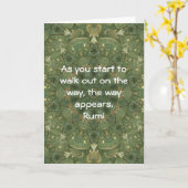 Gezegde van het Citaat van Rumi het Inspirerend Kaart (Gele Bloem)