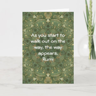 Gezegde van het Citaat van Rumi het Inspirerend Kaart
