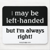 Gezegde van linkshandigen muismat (Voorkant)