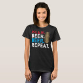 Gezegde van patriottische bier voor bier t-shirt (Voorkant volledig)