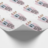 Gezegde van Snarky Hostess Houseechtgenote Cadeaupapier (Hoek)