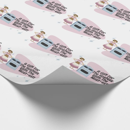 Gezegde van Snarky Hostess Houseechtgenote Cadeaupapier (Hoek)