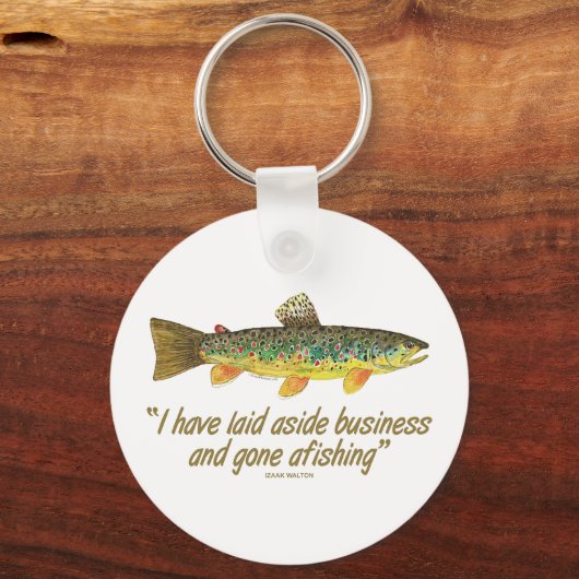 Gezegde van vissers sleutelhanger (Voorkant)