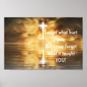 Gezegde vergeet wat je Inspirerend doet Poster (Voorkant)